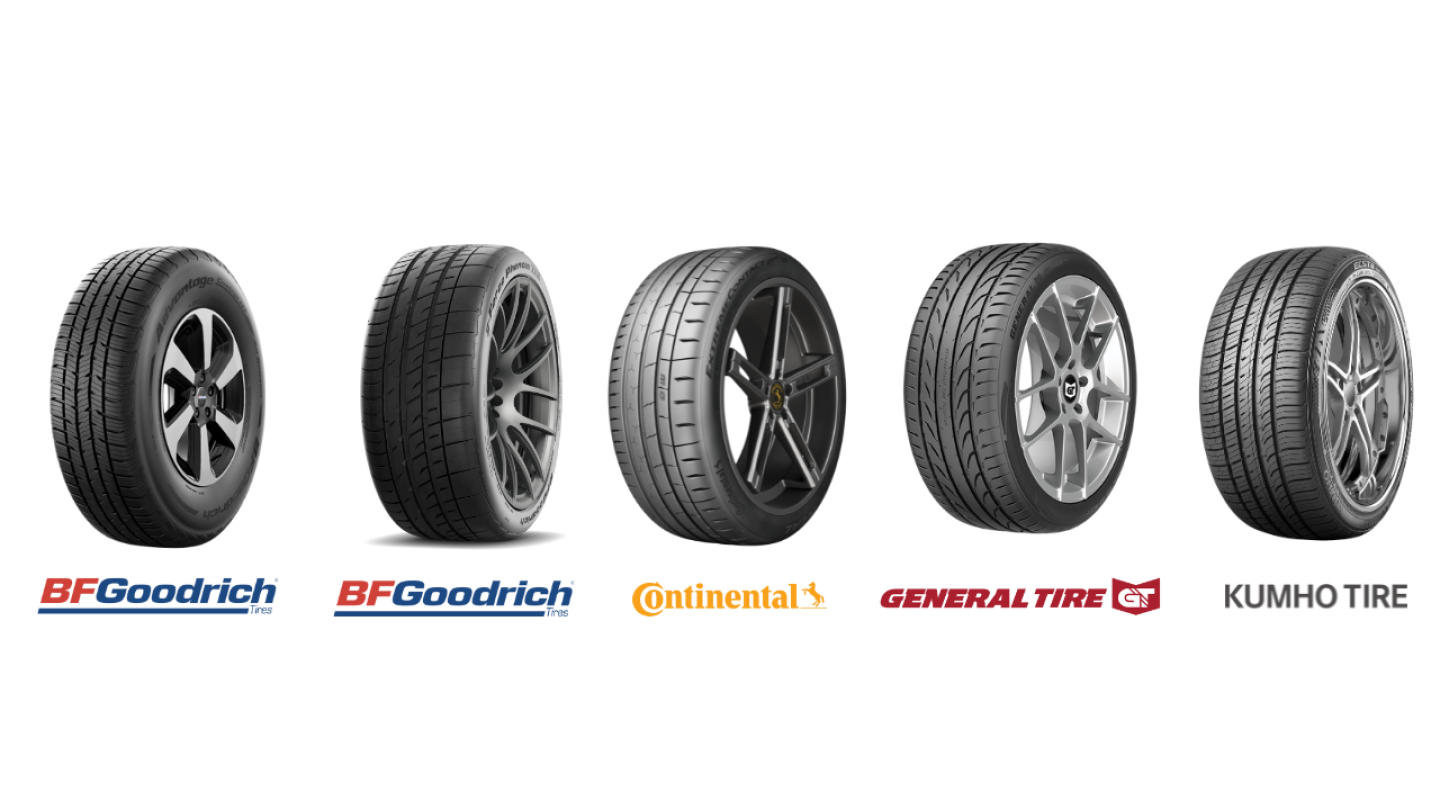 BF Goodrich, Continental, General Tire, Kumho summer tire product images